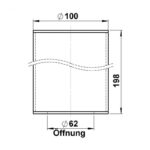 PMMA Rohrzylinder Opal L = 198 mm Sonstige Produktbild Artikel 90260085