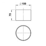 acrylic tube clear d =100 x 72mm Other Product Image Article 10260461