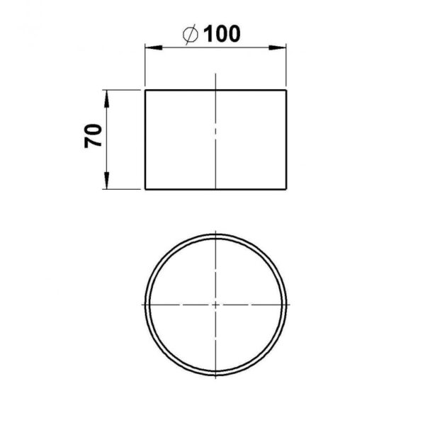 Acryl-Rohr klar d =100 x 72mm Sonstige Produktbild Artikel 10260461