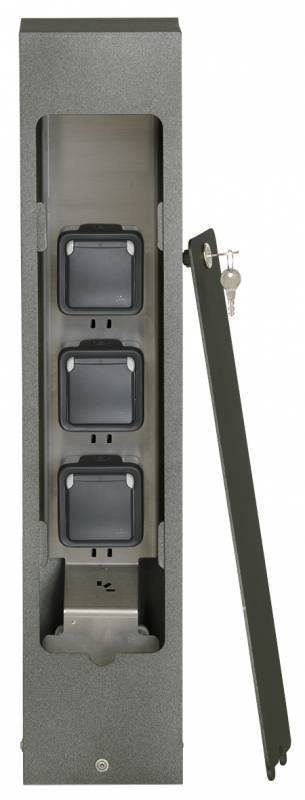 Socket column lockable Anthracite Product Image Article 624413