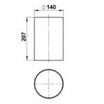Acryl-Rohr klar 209 mm Sonstige Produktbild Artikel 10260373
