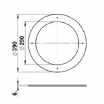 Glasring satiniert/schwarz ESG Sonstige Produktbild Artikel 90220442