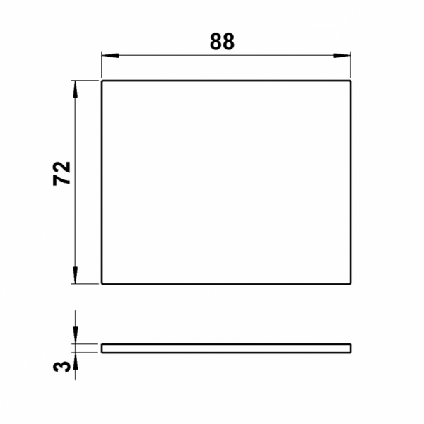 rectangular pane clear ESG Other Product Image Article 90220452