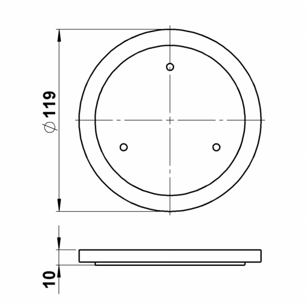 clear acrylic round, satin-finish surfaces Other Product Image Article 90270463