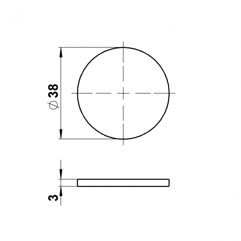 G 488, Glasscheibe d = 40 x 3 mm ESG - Albert Leuchten