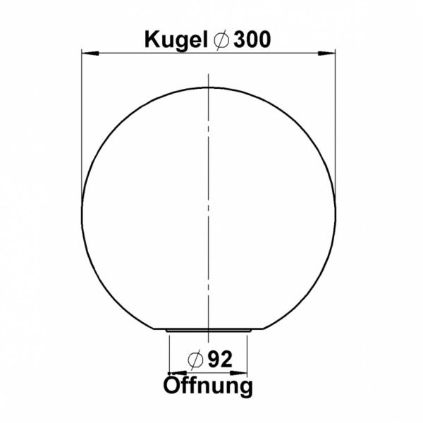 Opalglaskugel ohne Rand Sonstige Produktbild Artikel 90210069