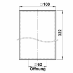 PMMA Vierkantrohr opal L = 322 mm Sonstige Produktbild Artikel 90260090