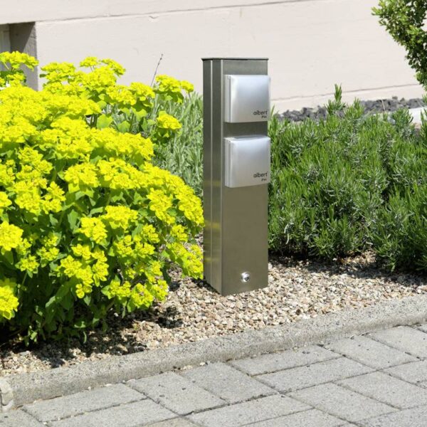 Socket column stainless steel/silver Stainless steel Milieu picture Article 692200