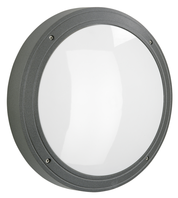 Wall and ceiling luminaire, with HF presence detector Anthracite Product Image Article 626439