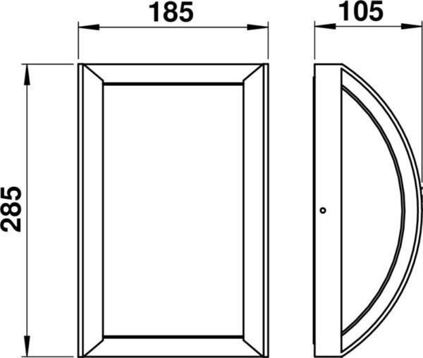 Wall and ceiling light Dimensioned drawing Article 666389, 686389, 696389