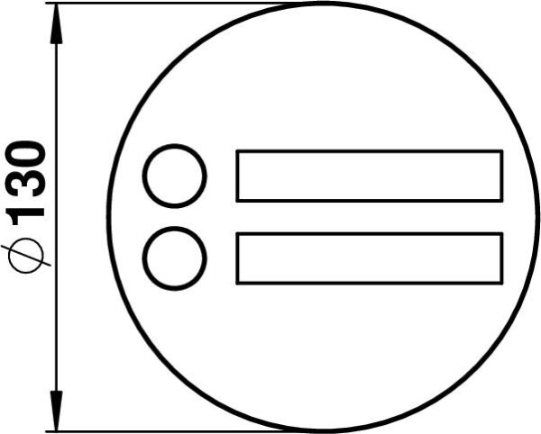 Bell plate Stainless steel Dimensioned drawing Article 690946