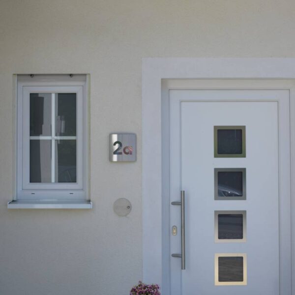 House number 2 digits Stainless steel Milieu picture Article 690976