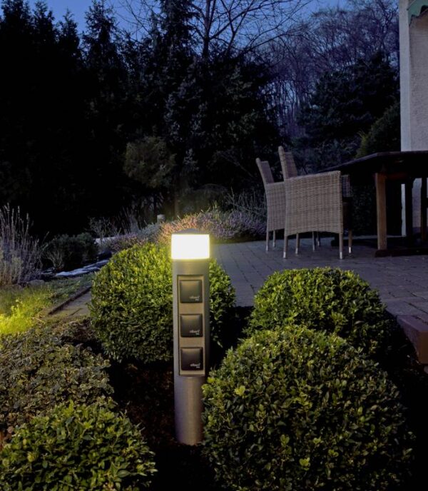 Steckdosensäule mit Licht Milieubild Artikel 622202, 652202, 662202, 682202, 692202