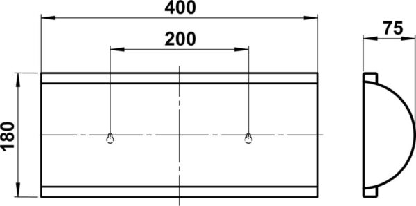 Newspaper roll Stainless steel Dimensioned drawing Article 690772