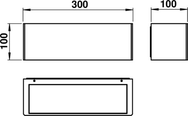 Wandleuchte Maßzeichnung Artikel 666368, 686368, 696368