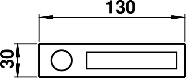 Klingelplatte Edelstahl Maßzeichnung Artikel 690940