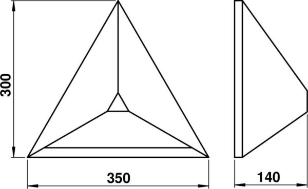 Wandleuchte Maßzeichnung Artikel 666041, 686041