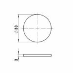 glass pane d = 40 x 3 mm ESG Other Product Image Article 90220488